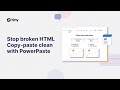 TinyMCE PowerPaste Clean Copy Paste Functionality