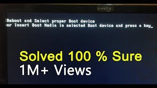 Reboot and select proper boot device Error FIX In COMPUTER &amp; LAPTOP | With Proof  | LENOVO, HP, DELL