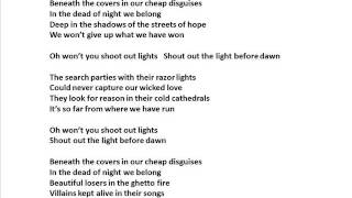Mad Caddies - Shoot out the Lights Lyrics