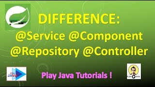 Difference between @Service vs @Repository vs @Component vs @Controller in Spring