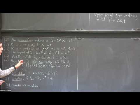 Association schemes and codes I: The Delsarte linear program - Leonardo Coregliano