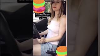 【おっぱい】美人アメリカ女性の信号待ちがエロすぎるwww