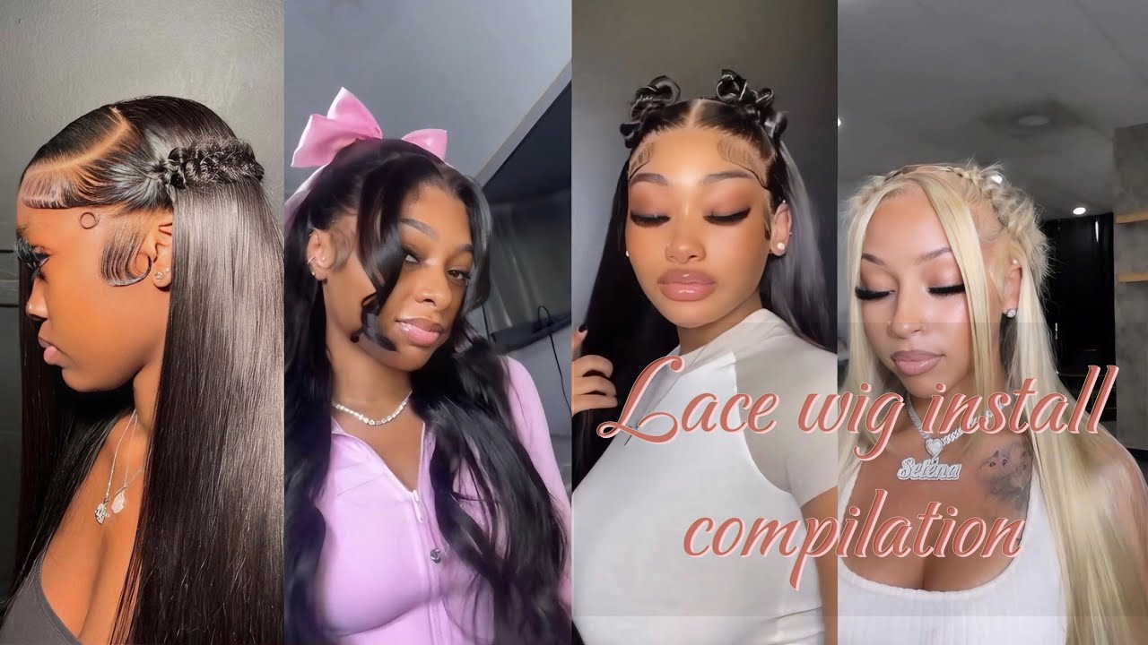 2024 LACE FRONTAL 🎀WIGS AND BUNDLES INSTALLS COMPILATION🫧💕 ✨ (TikTok compilation)🎀🫧