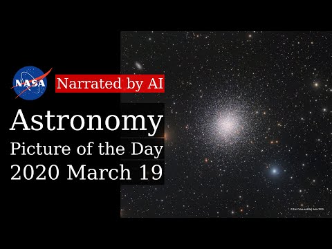 APOD: 2020-03-19 - M13: The Great Globular Cluster in Hercules (Narrated by Joanna)