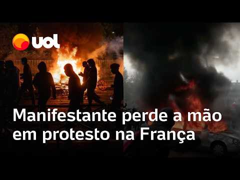 Manifestante perde mão após explosão de granada policial em protesto com 500 mil na França