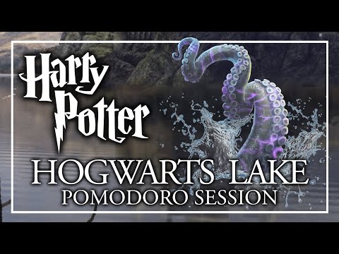 STUDY BY THE GREAT LAKE OF HOGWARTS - Harry Potter Pomodoro Session - Harry Potter ASMR