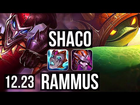 SHACO vs RAMMUS (JNG) | 3.5M mastery, 4/0/5 | KR Master | 12.23
