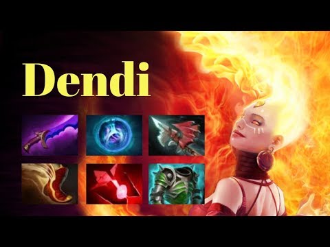 【Dendi】 Lina Shadow blade AC epic attack speed Gameplay Dota 2