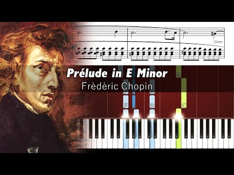 Chopin - Prélude in E Minor - Piano Tutorial with Sheet Music