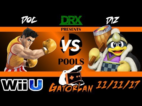 GatorLan Fall 2017 - POOLS - Doc (Lil Mac) vs. DiZ (King Dedede) - Smash 4 - Wii U