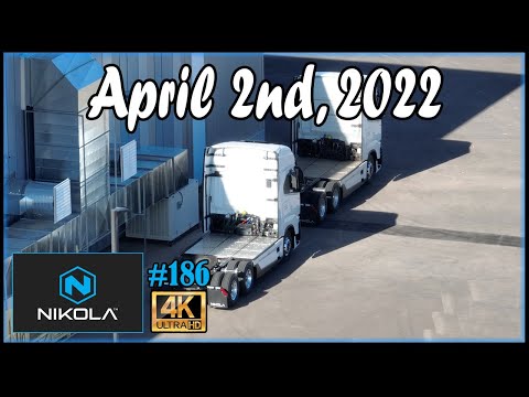 Nikola Semi Factory Construction Site April 2nd, 2022 | Drone Footage of 8:00 AM