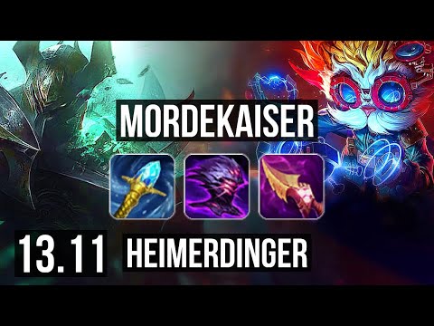 MORDE vs HEIMER (TOP) | 67% winrate, 9/3/8, Dominating | KR Master | 13.11