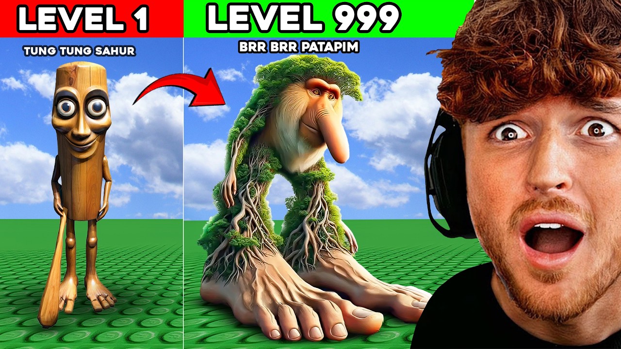 Becoming MAX LEVEL Brain Rot in Roblox..