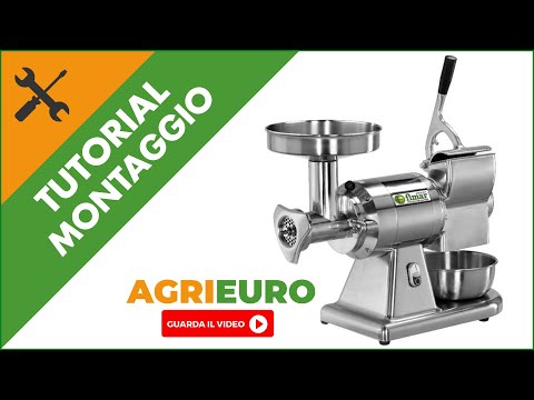 Tritacarne elettrico FIMAR TC12AT - Con grattugia integrata - monofase - 1.0HP/230V: montaggio