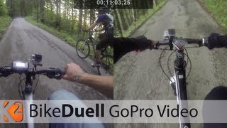 preview picture of video 'Das Berg-Sprint-Duell: E-Bike (Giant) vs. 7,1kg MTB (Cannondale) - Falkenstein Pfronten Allgäu'