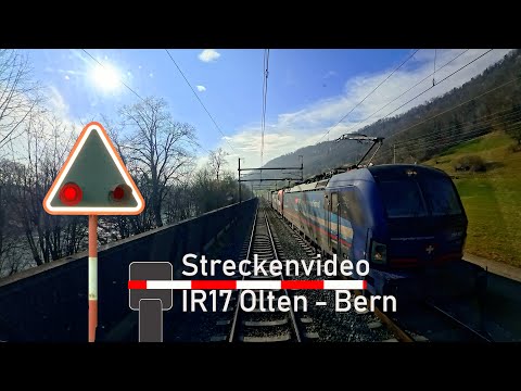 Führerstandsmitfahrt / cab ride IR17 Olten - Bern
