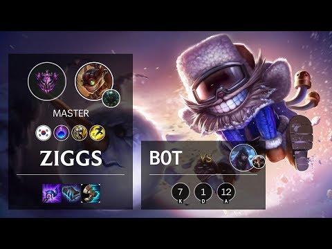 Ziggs Bot vs Aphelios - KR Master Patch 10.10