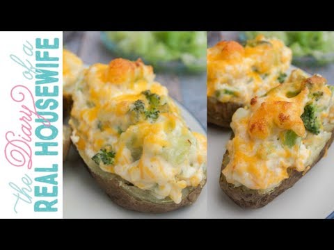 Cheesy Broccoli Ranch Twice Baked Potatoes
