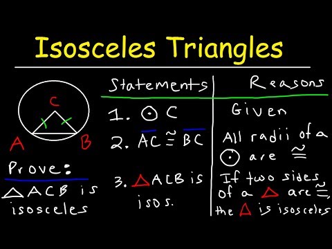 Geometry Proofs - Isosceles Triangles - SAS & AAS
