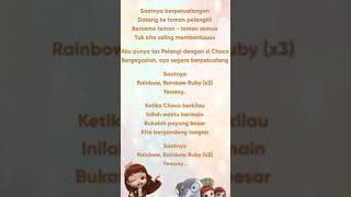 Download lagu LIRIK LAGU RAINBOW RUBY 🧸🌈 mp3