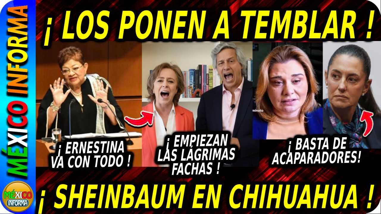 NO LOS CALIENTA NI EL SOL. SE DICEN PERSEGUIDOS POLÍTICOS. LA PRESIDENTA ESTUVO EN CHIHUAHUA.