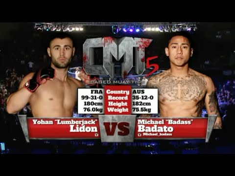Michael Badato Vs Yohan Lidon - Caged Muay Thai 5