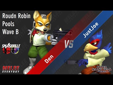 Smashville 7 - Den (Fox) vs. JustJoe (Falco) - SSBM - Round Robin Pools - Wave B