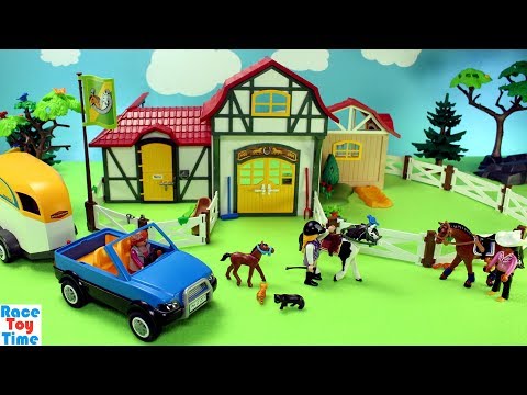 , title : 'Playmobil Horse Stable Farm Build and Play Toys For Kids'