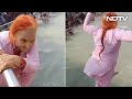 Video Haryana Woman 73 Dives Into River Ganga From A 40 Foot Bridge