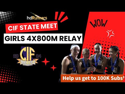 2024 TF - CIF State Meet - Girls 4x800 Relay Championship - Ventura 8:57.21