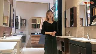 Bathroom Mirror Cabinet with Lights Modern virtual wall mount touch sensor led bathroom smart mirror