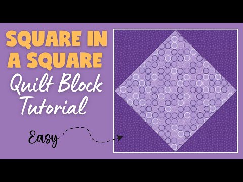 Square-in-a-Square Quilt Block Tutorial