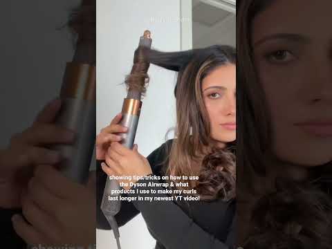 Long lasting curls w/ the Dyson Airwrap #dyson #dysonairwrap #hair #hairtutorial #hairstyle #shorts