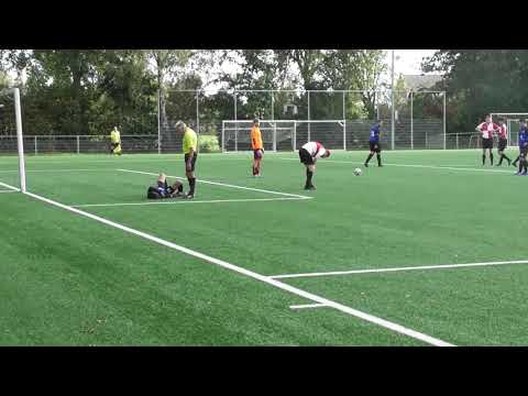 6 sept 2020 DRC 1 - PVC 1 beker 0-7 Hicham gevloerd in de 16 meter, Wassim benut penalty (0-7)