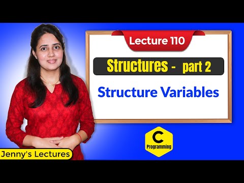 C_110 Structures in C-part 2 | Declaring Structure Variables/Objects