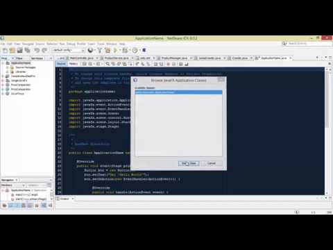 JavaFx First Project : How to create a new project ( Netbeans 8 )