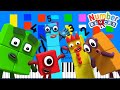 CBeebies Numberblocks Theme Song Slow EASY Medium 4K Piano Tutorial
