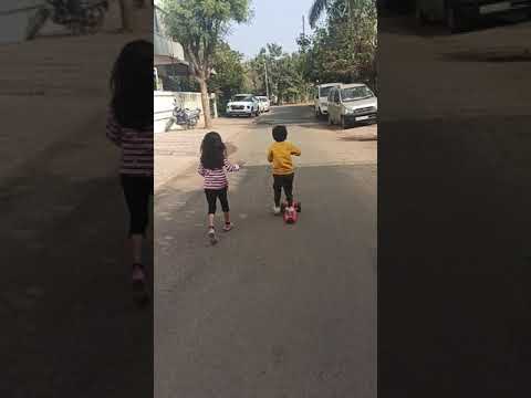 M&M r crazy scooter rider😅