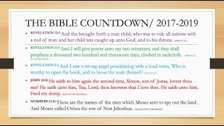 12.  The Bible Countdown ! (2017-2020) = How To Get On The Ark