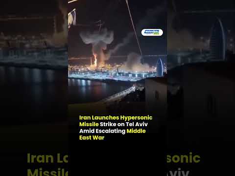 Iran Launches Hypersonic Missiles Toward Tel Aviv Explosions Rock Central Israel