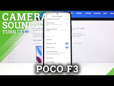 How to Mute Camera Sounds in XIAOMI POCO F3 – Turn Off Shutter Sounds