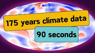 Surface temperature anomalies 1850 to 2024