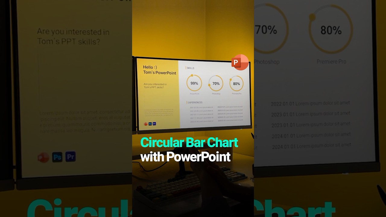 Create a portfolio with PowerPoint #ppt #portfolio #skills