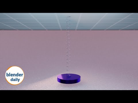 Easing function: Elastic | Blender Geonodes Daily, tip 77