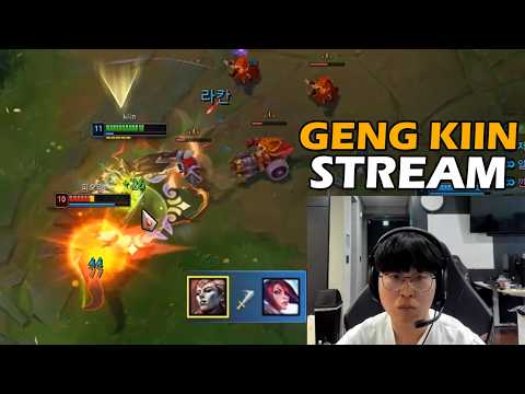 GENG Kiin Stream Zaahen vs Korea Challenger Fiora Top