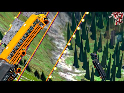 Cars vs Glass Bridge 😱 Squid Game vs BeamNG.Drive