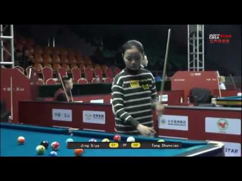 Jing Siya VS Tang Chunxiao - Ladies - 2017 Chinese Billiards World Championship