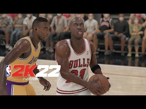97' LAKERS at 97' BULLS | MJ vs Young Kobe | NBA 2K22 Classics Gameplay