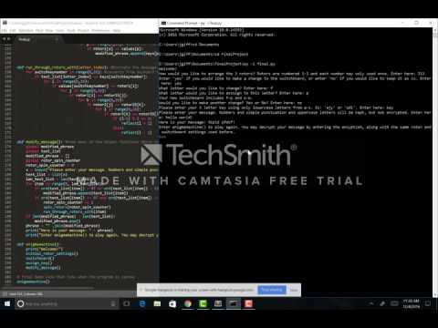 EnigmaMachine: Jacob Giffin and Mathew Mason