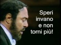 Rondine al nido - Lyrics - Luciano Pavarotti